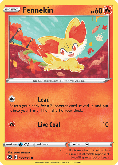 Fennekin, Silver Tempest 25