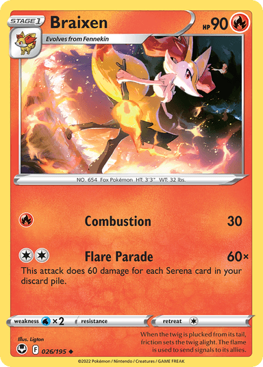 Braixen, Silver Tempest 26