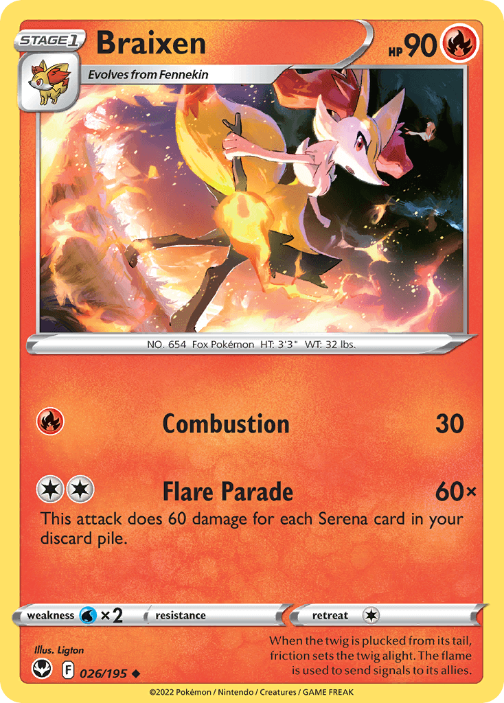 Braixen, Silver Tempest 26