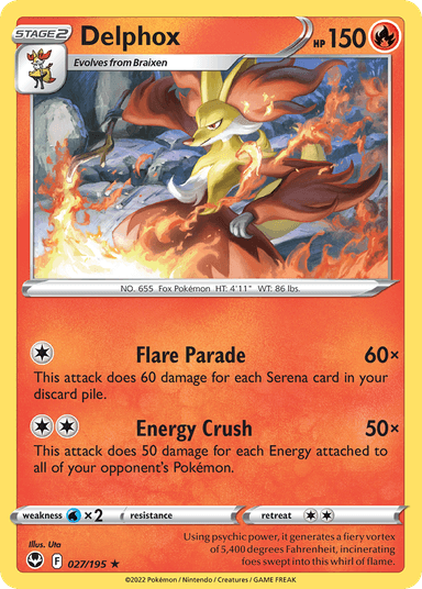 Delphox, Silver Tempest 27