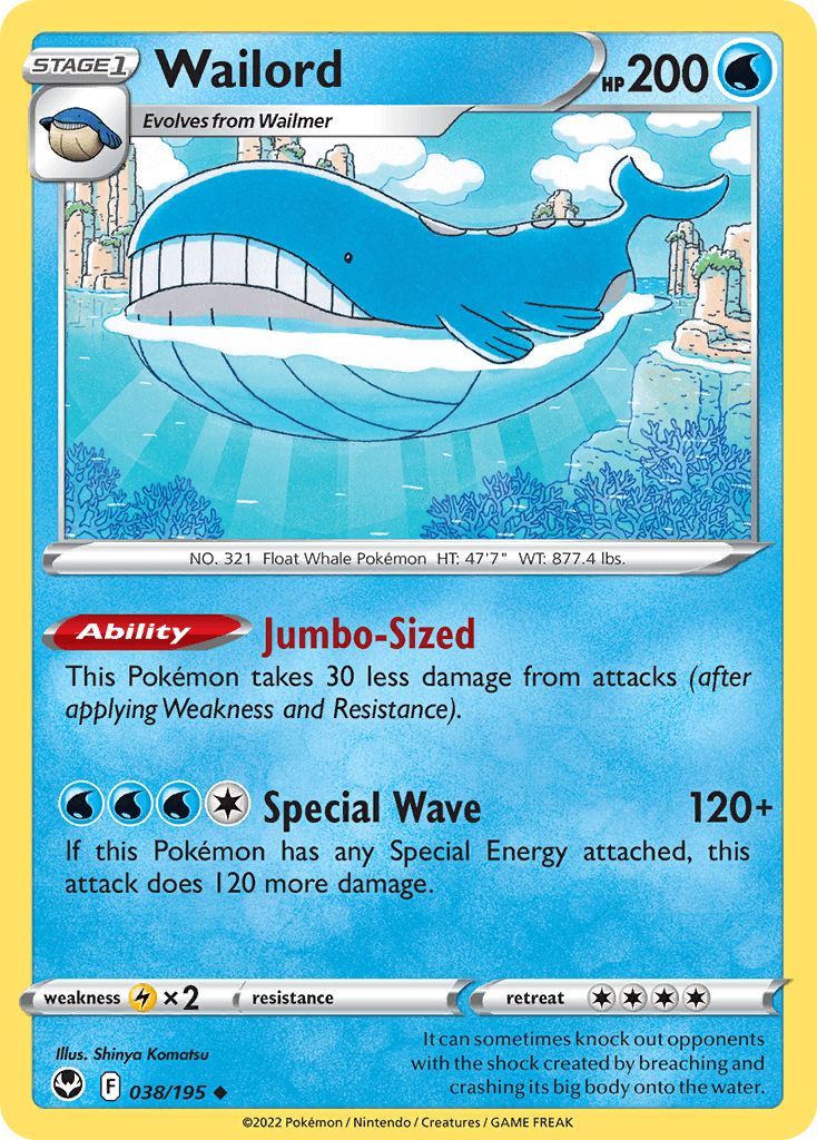 Wailord, Silver Tempest 38