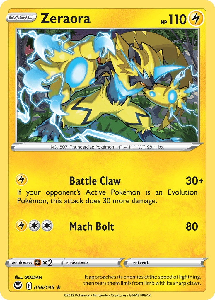 Zeraora, Silver Tempest 56