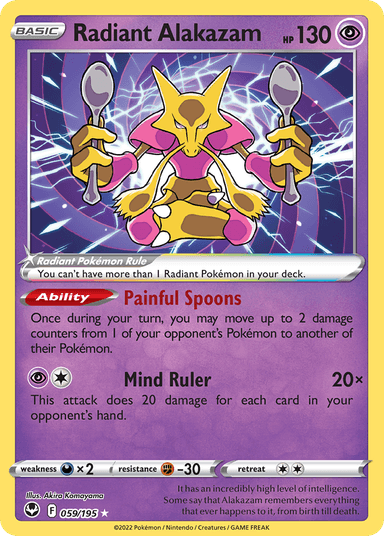 Radiant Alakazam, Silver Tempest 59