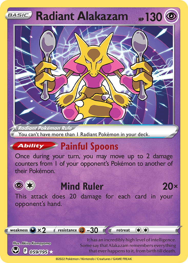 Radiant Alakazam, Silver Tempest 59