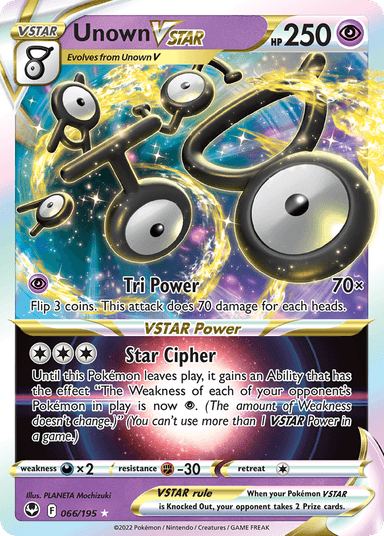 Unown VSTAR, Silver Tempest 66