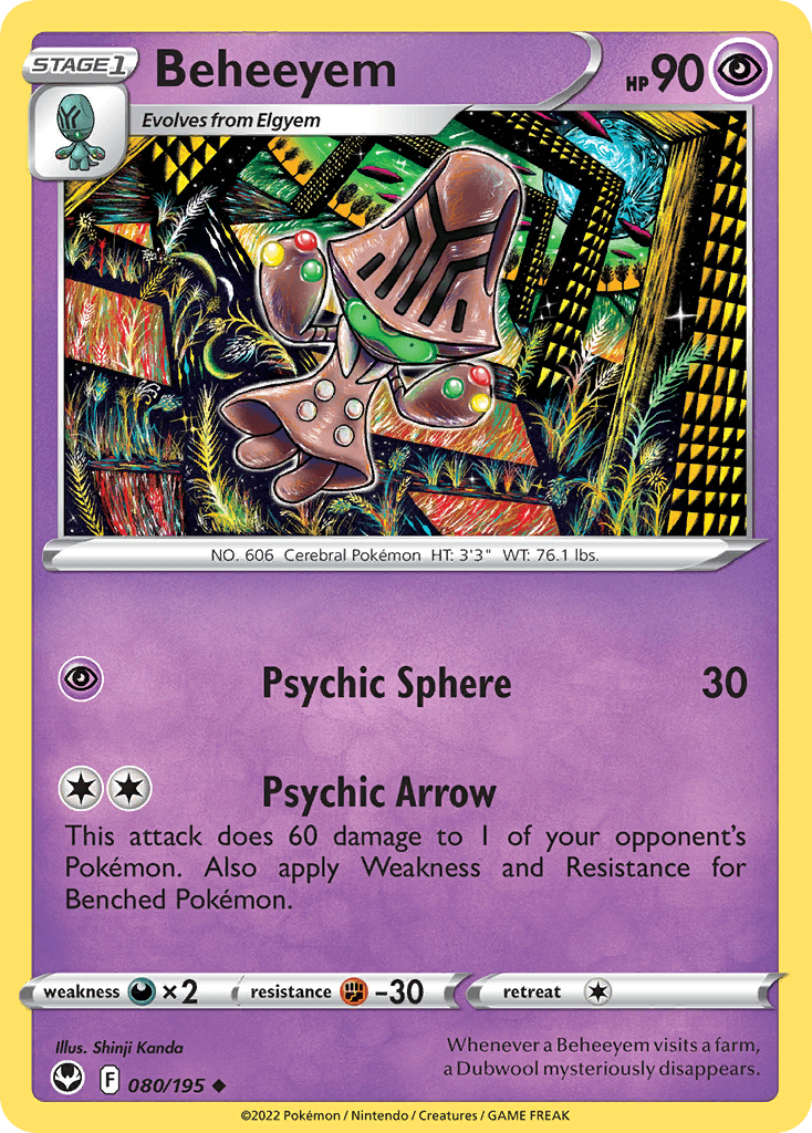 Beheeyem, Silver Tempest 80