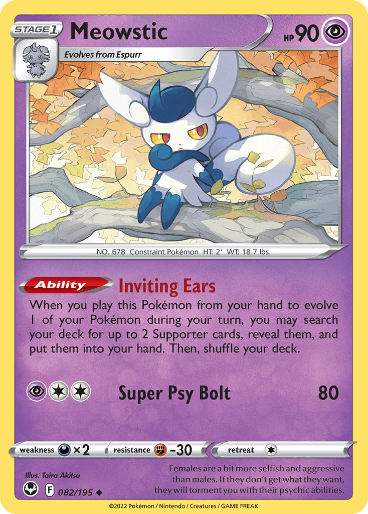 Meowstic, Silver Tempest 82