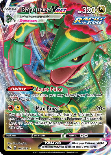 Rayquaza VMAX, Crown Zenith 102
