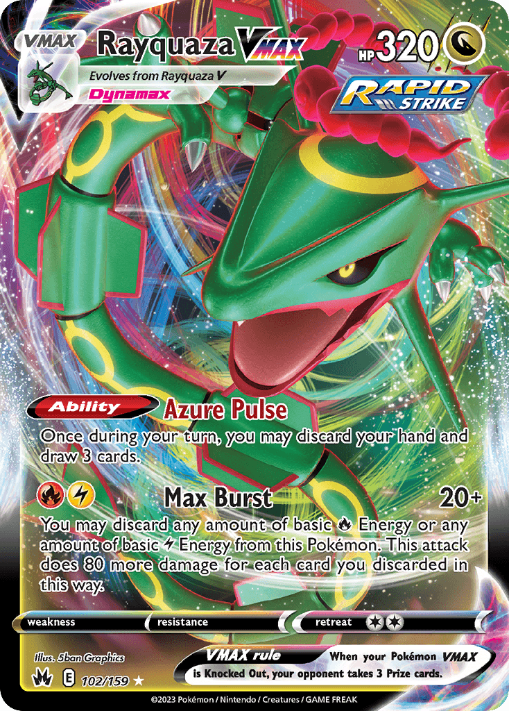 Rayquaza VMAX, Crown Zenith 102