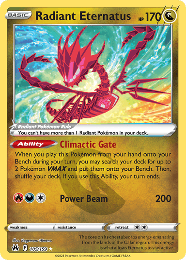 Radiant Eternatus, Crown Zenith 105