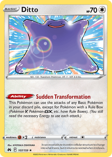 Ditto, Crown Zenith 107