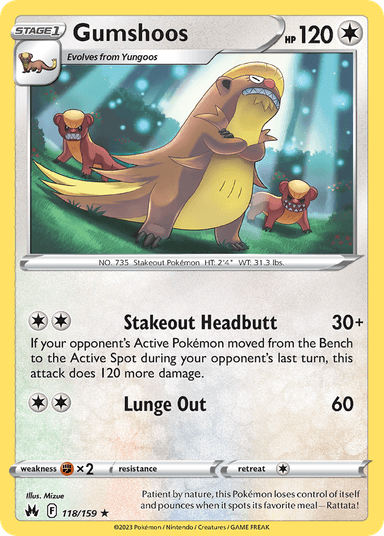 Gumshoos, Crown Zenith 118