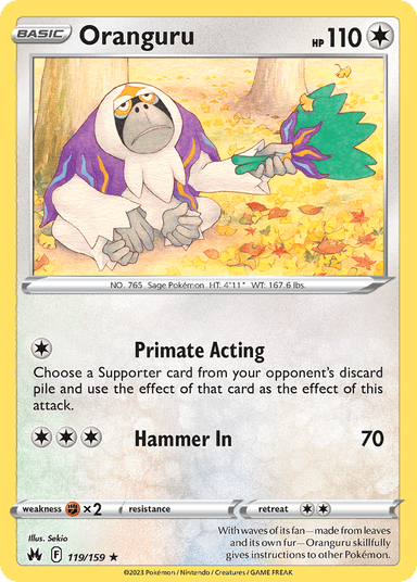 Oranguru, Crown Zenith 119