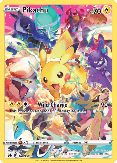 Pikachu, Crown Zenith 160