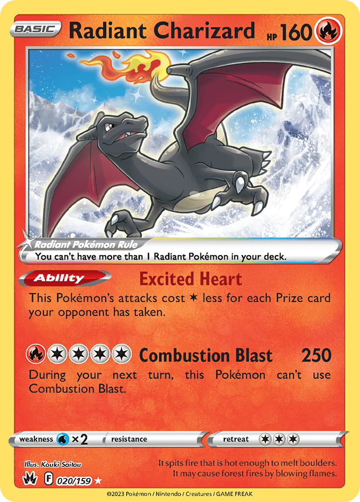 Radiant Charizard, Crown Zenith 20