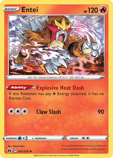 Entei, Crown Zenith 21
