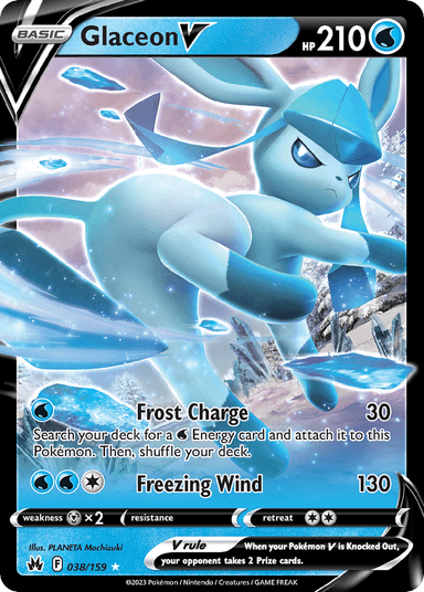 Glaceon V, Crown Zenith 38