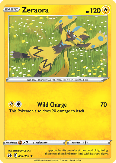 Zeraora, Crown Zenith 52