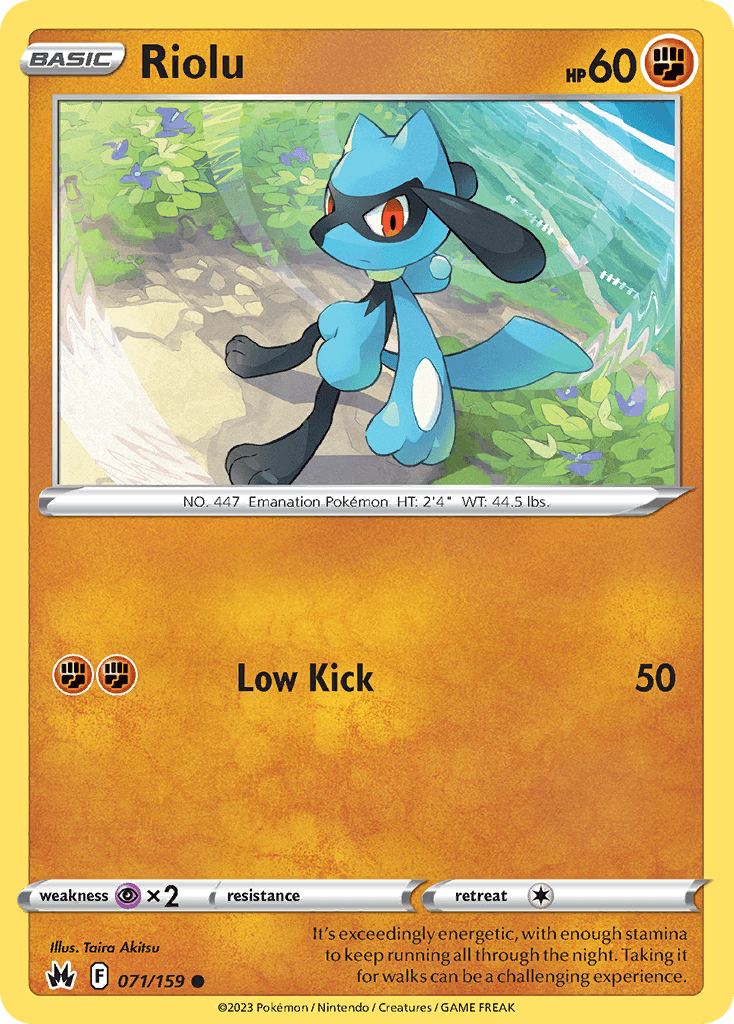 Riolu, Crown Zenith 71
