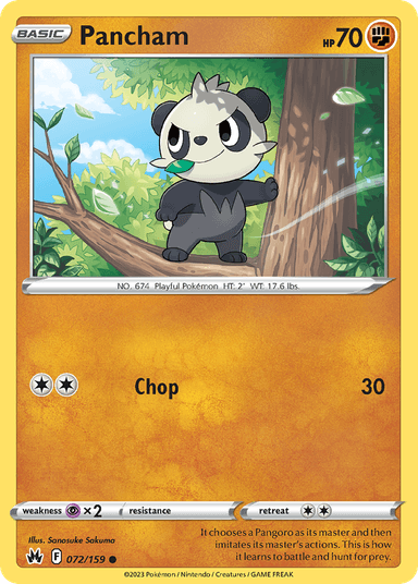 Pancham, Crown Zenith 72