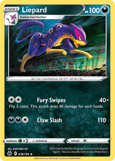 Liepard, Crown Zenith 78