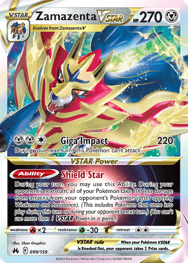 Zamazenta VSTAR, Crown Zenith 99