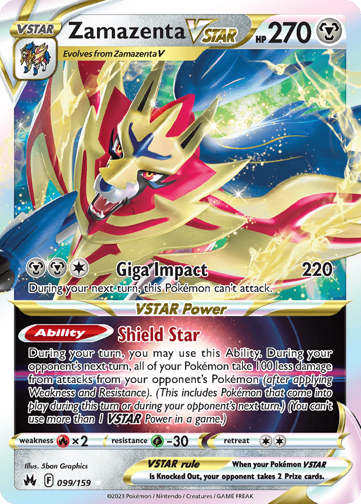 Zamazenta VSTAR, Crown Zenith 99