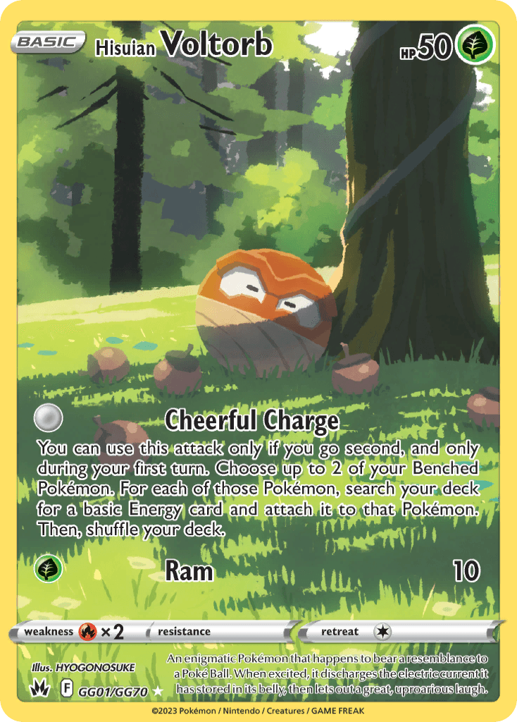 Hisuian Voltorb, Crown Zenith Galarian Gallery GG01