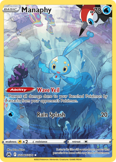 Manaphy, Crown Zenith Galarian Gallery GG06