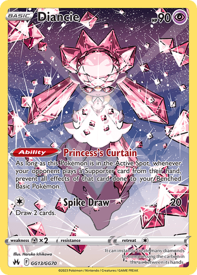 Diancie, Crown Zenith Galarian Gallery GG13