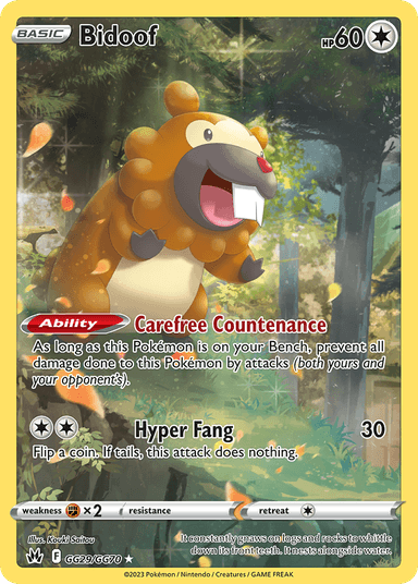 Bidoof, Crown Zenith Galarian Gallery GG29