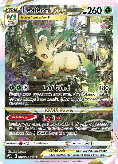 Leafeon VSTAR, Crown Zenith Galarian Gallery GG35