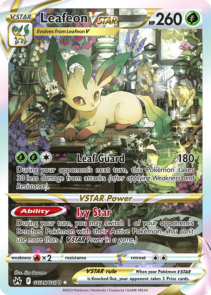 Leafeon VSTAR, Crown Zenith Galarian Gallery GG35