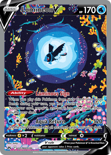 Lumineon V, Crown Zenith Galarian Gallery GG39