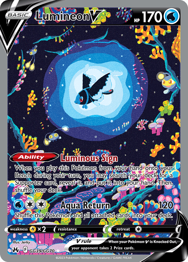 Lumineon V, Crown Zenith Galarian Gallery GG39