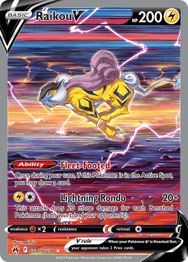 Raikou V, Crown Zenith Galarian Gallery GG41