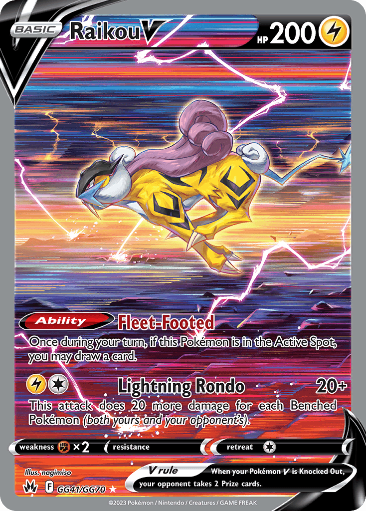 Raikou V, Crown Zenith Galarian Gallery GG41