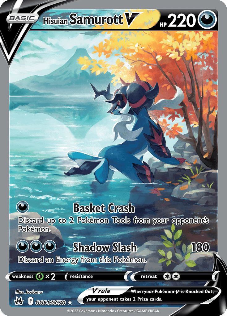 Hisuian Samurott V, Crown Zenith Galarian Gallery GG51