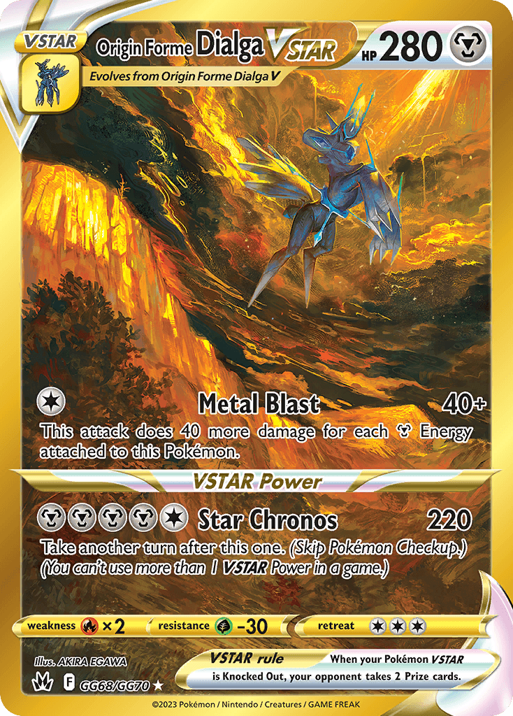 Origin Forme Dialga VSTAR, Crown Zenith Galarian Gallery GG68