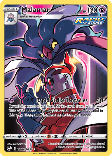 Malamar, Silver Tempest Trainer Gallery TG06