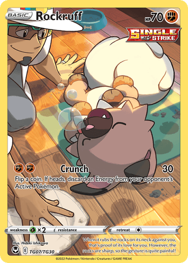 Rockruff, Silver Tempest Trainer Gallery TG07