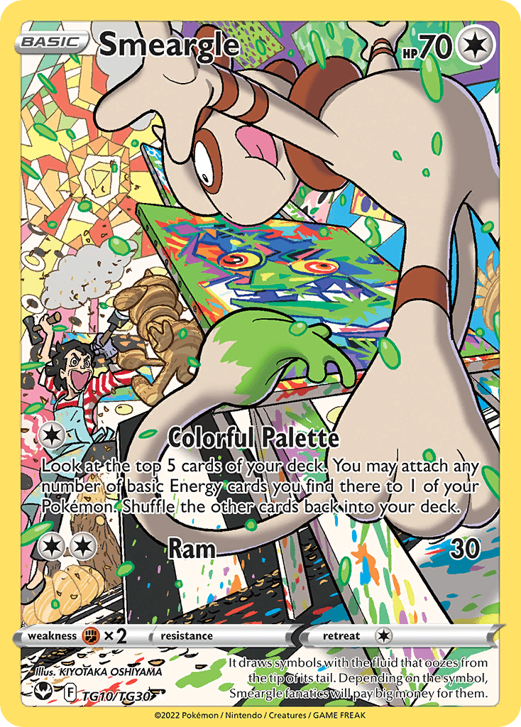 Smeargle, Silver Tempest Trainer Gallery TG10