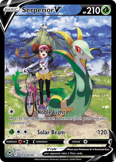 Serperior V, Silver Tempest Trainer Gallery TG13