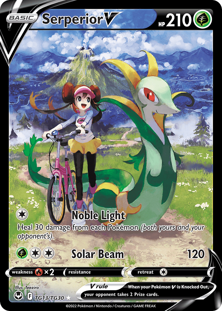 Serperior V, Silver Tempest Trainer Gallery TG13