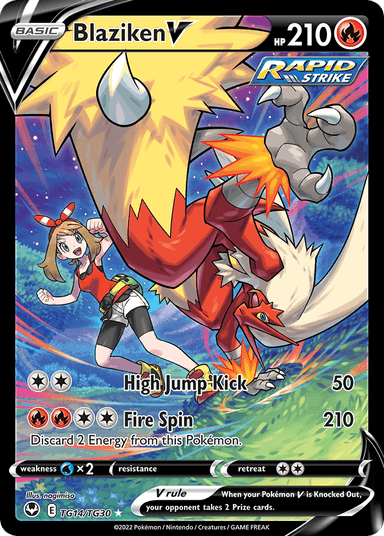 Blaziken V, Silver Tempest Trainer Gallery TG14