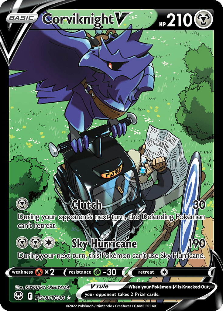 Corviknight V, Silver Tempest Trainer Gallery TG18