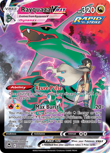 Rayquaza VMAX, Silver Tempest Trainer Gallery TG20