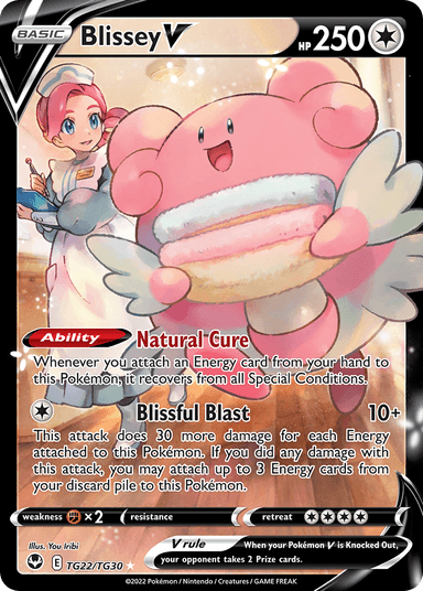 Blissey V, Silver Tempest Trainer Gallery TG22