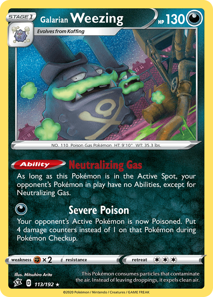Galarian Weezing, Rebel Clash 113