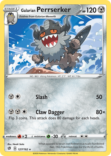 Galarian Perrserker, Rebel Clash 127